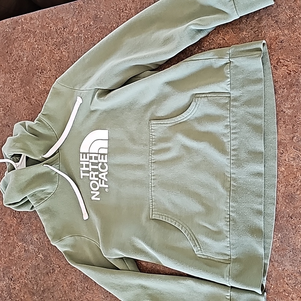 Women's Large olive green The North Face hoodie